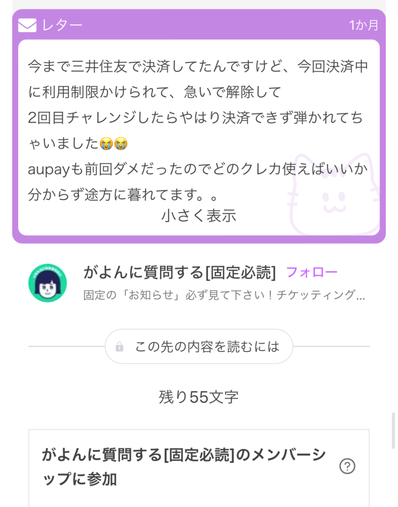 チケッティングに関する質問「支払いについて」