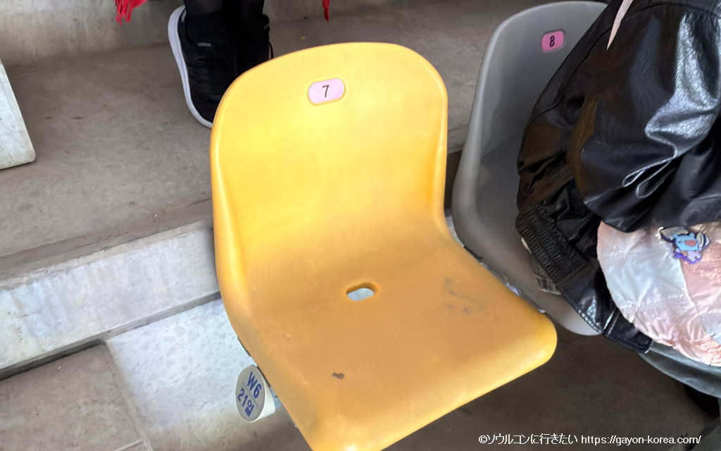 高陽スタジアムの冷たいベンチ